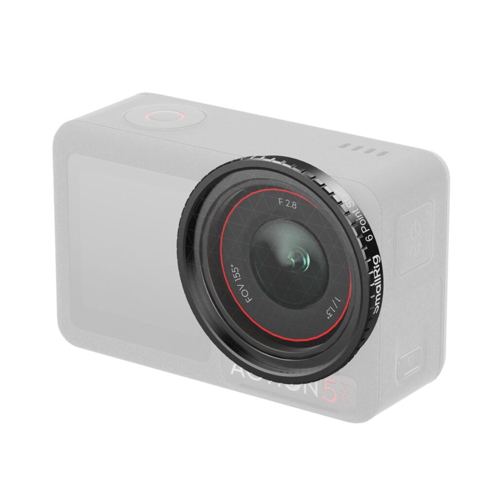 5839 Attachable Star Cross Filter (6 Points) for DJI Osmo Action 5 Pro / 4