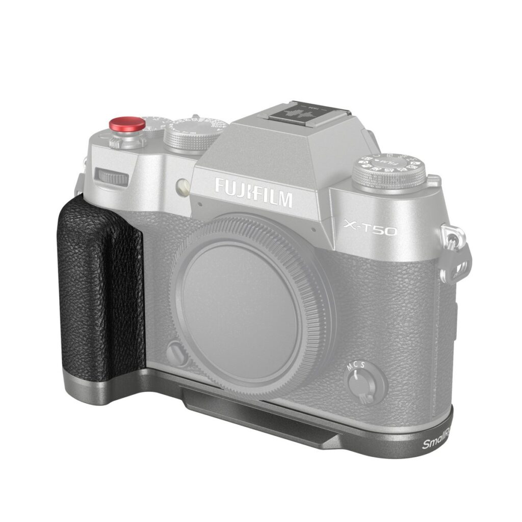 4712 Silicone L-Shape Handle for Fujifilm X-T50 Charcoal Silver