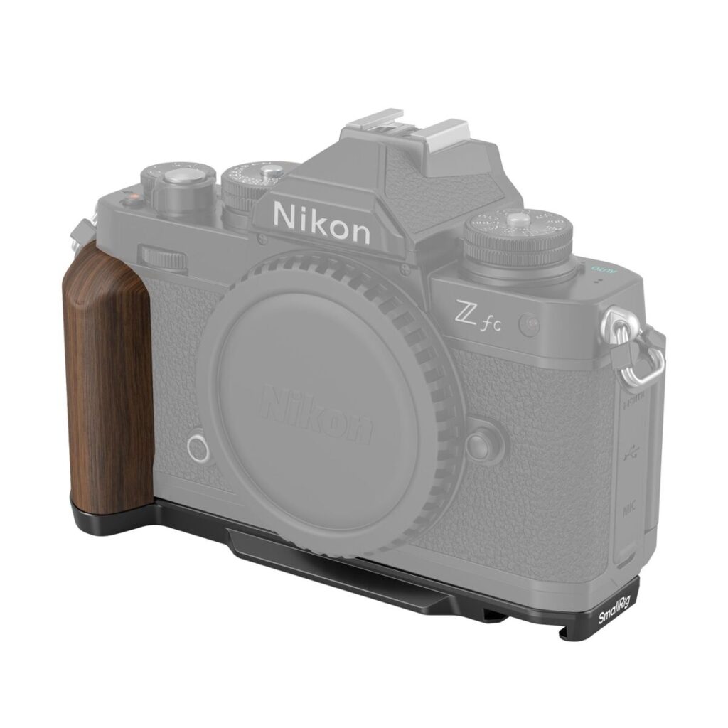 4802 Wooden L-Shape Grip for Nikon Z fc (Black)