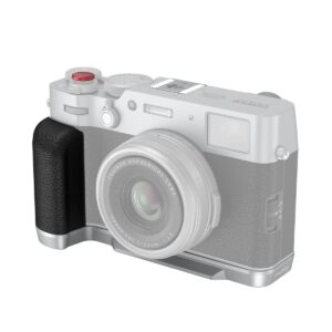 4555B L-Shape Mount Plate with Handle for FUJIFILM X100VI / X100V (Silver)