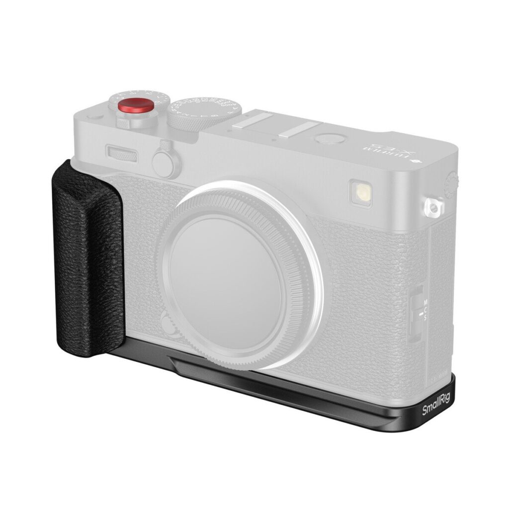 5448 L-Shaped Mount Plate with Silicone Handle for FUJIFILM X-E5 (Black)