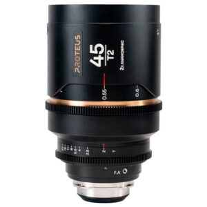 Proteus 2X Anamorphic 45mm T2 – Amber (Feet) – PL+EF