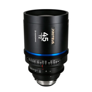 Proteus 2X Anamorphic 45mm T2 – Blue (Meter) – PL+EF