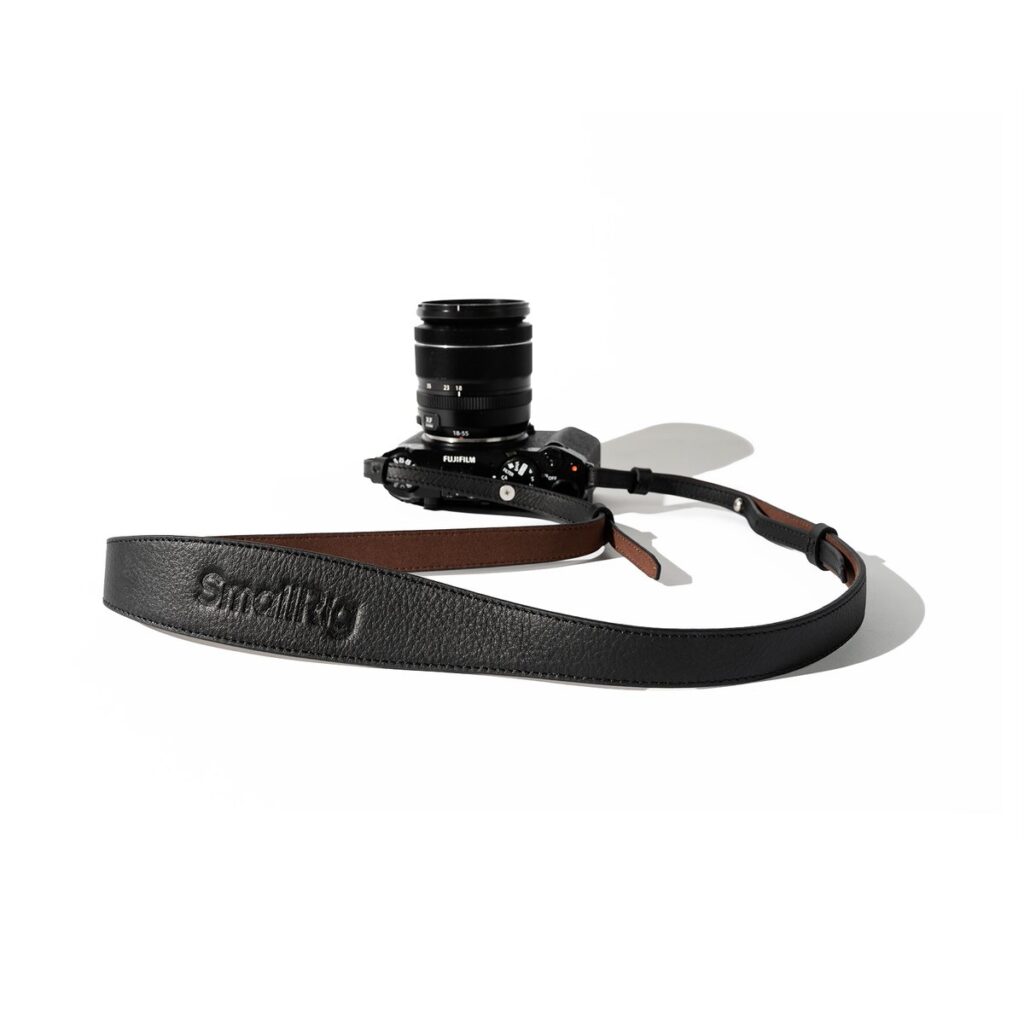 5208 Universal Leather Camera Shoulder Strap Black