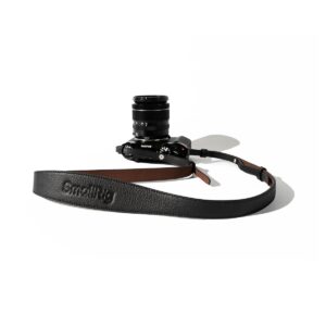 5208 Universal Leather Camera Shoulder Strap Black
