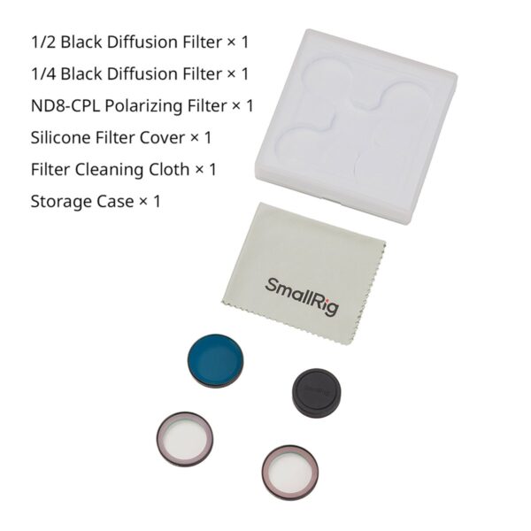 5789 1/2 Black Diffusion & 1/4 Black Diffusion & ND8-CPL Polarizing Filter Kit for DJI Osmo Nano
