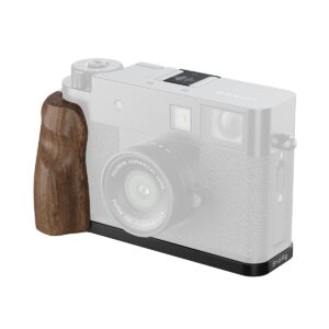 5224 L-Shaped Mount Plate with Wooden Handle for FUJIFILM X half (Black)