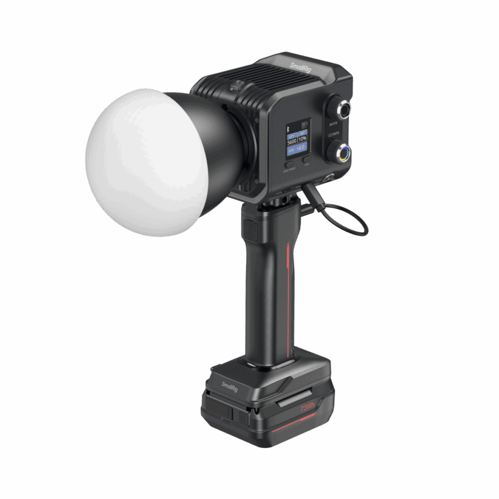 5383 RC 100C COB LED Video Light Kit (Ink Blue / With Battery Grip Handle)