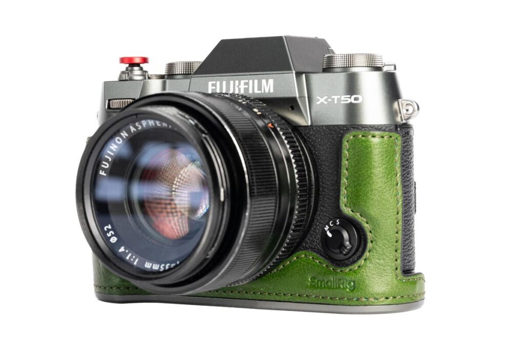 4711 Leather Half Case Kit for Fujifilm X-T50 Green