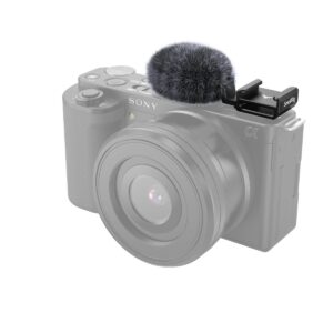 3526 Cold Shoe Adapter with Windshield for Sony ZV-E10 and ZV-1