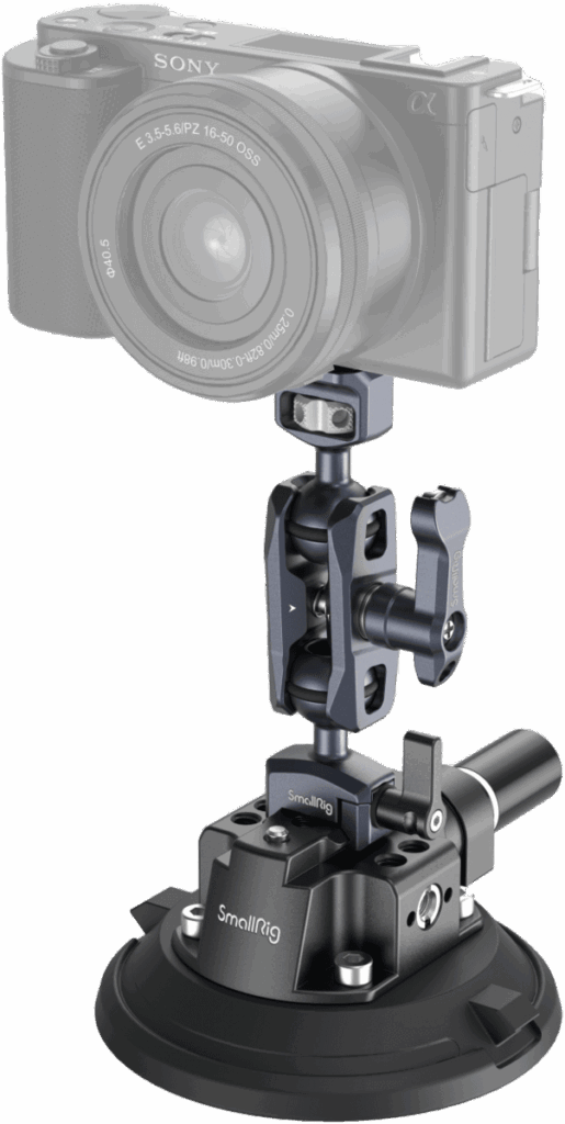 4236B 4» Suction Cup Camera Mounting Support Kit for Vehicle Shooting