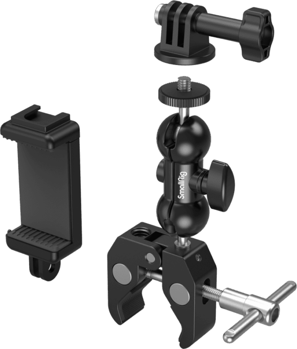 4373 Crab-Shaped Super Clamp Kit with Ballhead & Magic Arm
