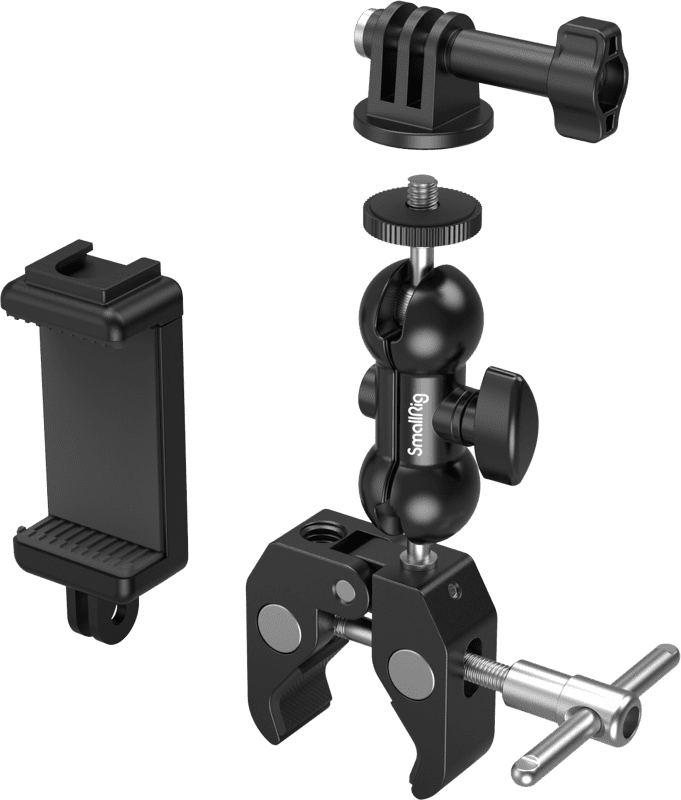 4373 Crab-Shaped Super Clamp Kit with Ballhead & Magic Arm