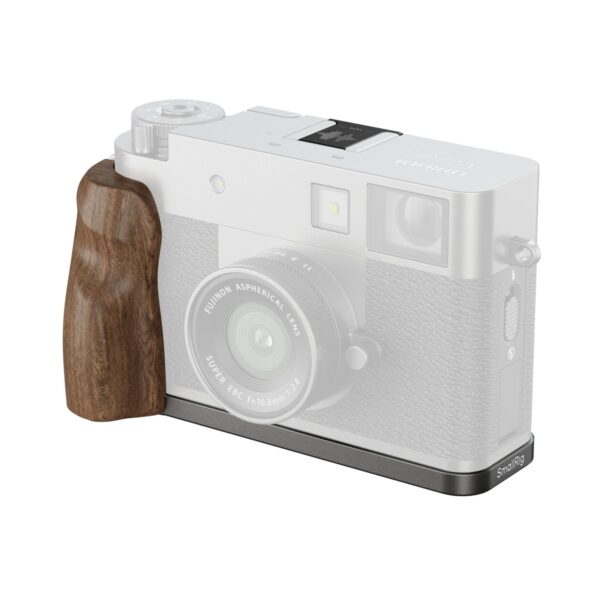5394 L-Shaped Mount Plate with Wooden Handle for FUJIFILM X half (Charcoal Silver)