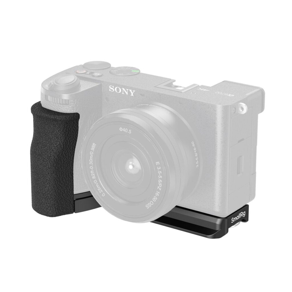 5061 L-Shape Mount Plate with Silicone Handle for Sony Alpha 6700
