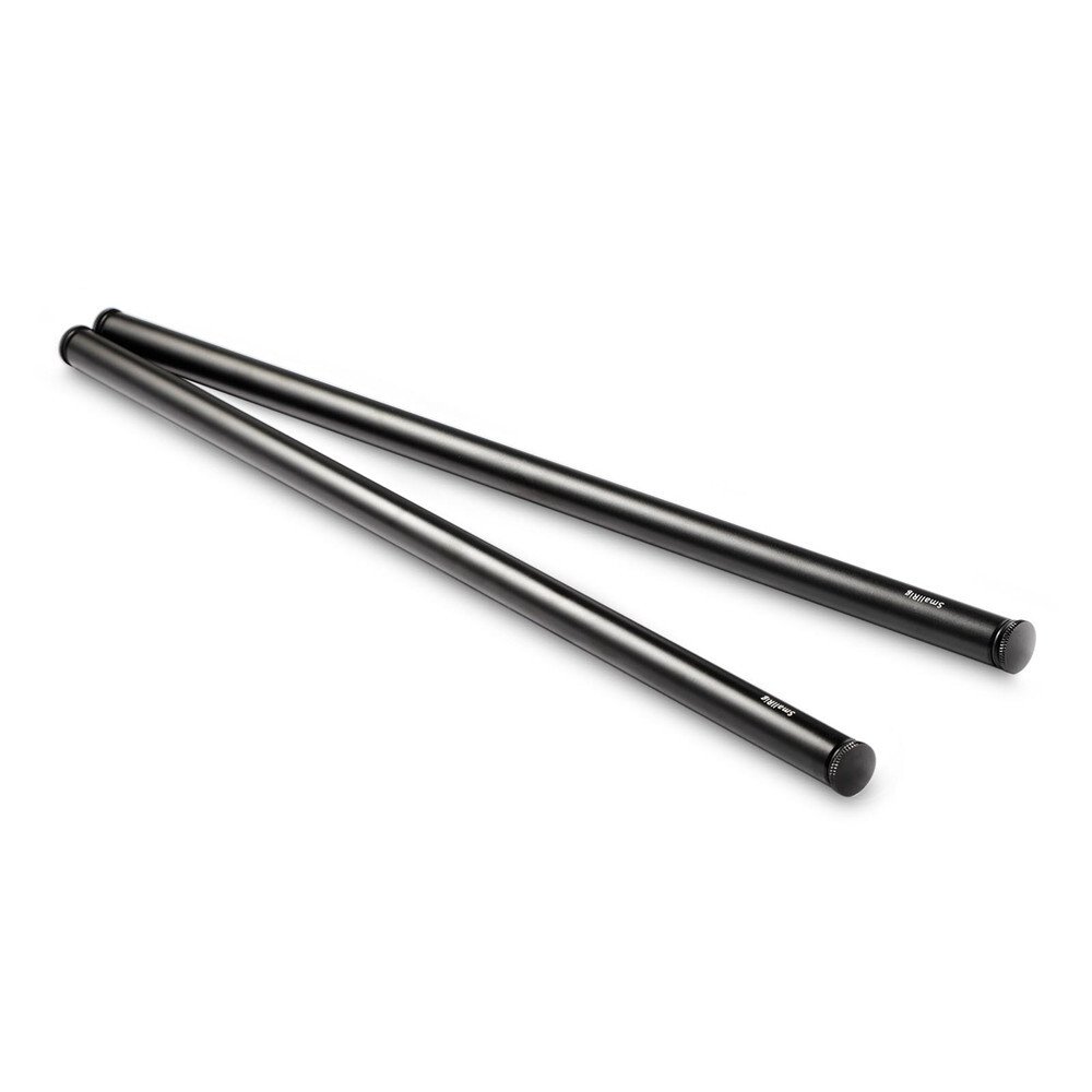 1054 15mm Black Aluminum Alloy Rod (M12-40cm) 16″ (2-Pack)