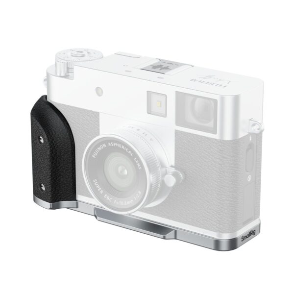5216 L-Shaped Mount Plate with Silicone Handle for FUJIFILM X half (Silver)