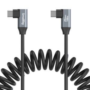 4793 USB-C (Angled) to USB-C (Angled) Coiled Data Cable