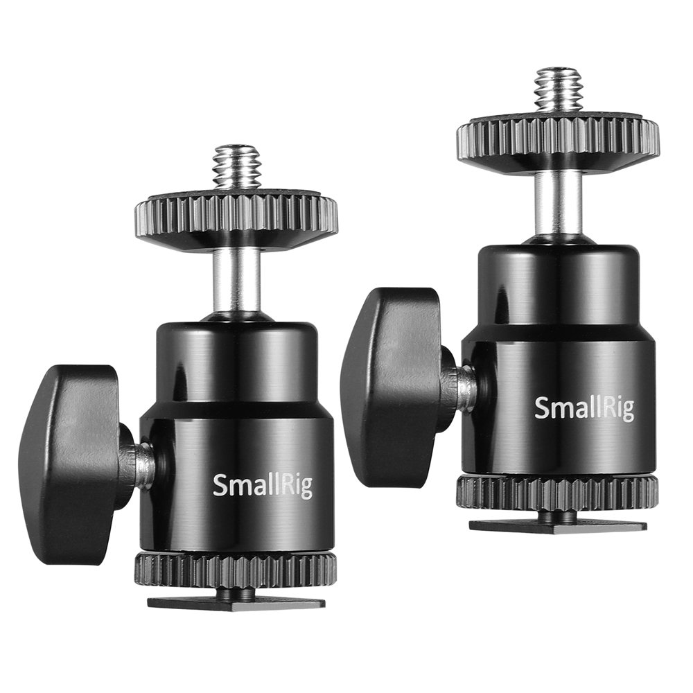 2059 1/4″ Camera Hot shoe Mount with Additional 1/4″ Screw (2-Pack)