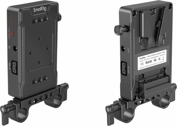 3498 Battery Adapter Plate V-Mount (Basic Version) with Dual Rod Clamp