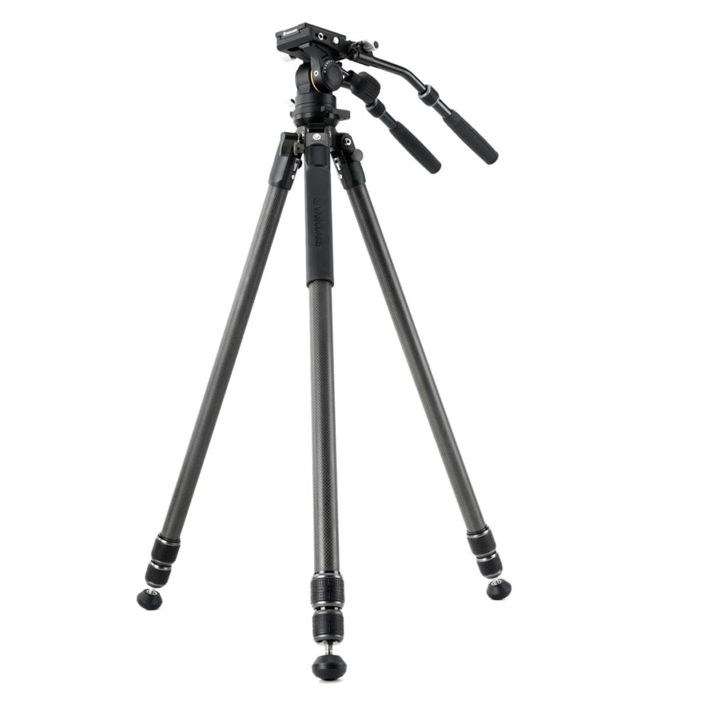 Vanguard Alta Pro 3VL 303CV18 – Trípode de vídeo de carbono, rótula Veo PV-18