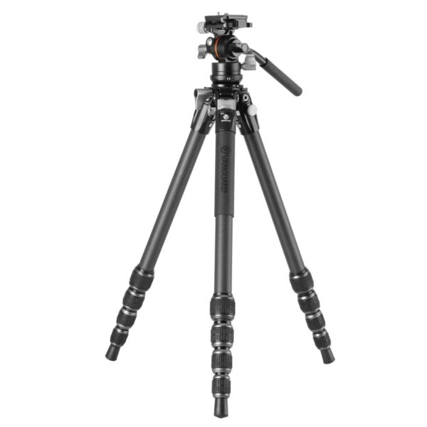 Vanguard Alta Pro 3VLT 235CV12 – Trípode de vídeo compacto de carbono, rótula Veo PV-12