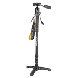 Vanguard Veo 2S AM-234TBP50T – Monopie de aluminio con pie retráctil, rótula de bola