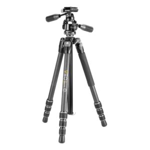 Vanguard Veo 3 264CPS – Trípode de fibra de carbono, rótula de 3 vías