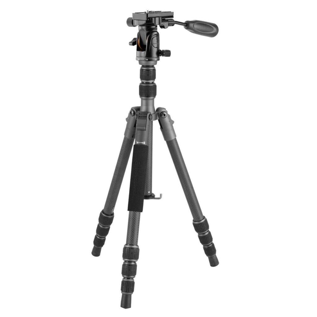 Vanguard Veo 3GO 204CP – Trípode de viaje de carbono, rótula de paneo