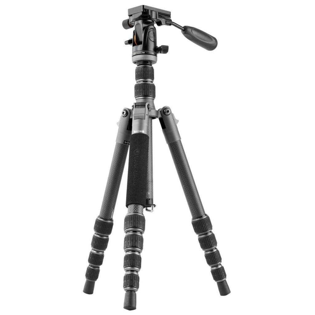 Vanguard Veo 3GO 235CP – Trípode de viaje de carbono, rótula de paneo