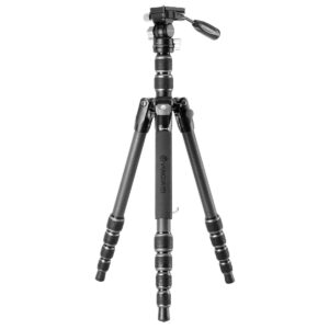 Vanguard Veo 3T 265HCP – Trípode de viaje de carbono, rótula de paneo