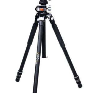 Vanguard Veo 3+ 263AB – Trípode de aluminio, rótula de bola y columna central multiángulo