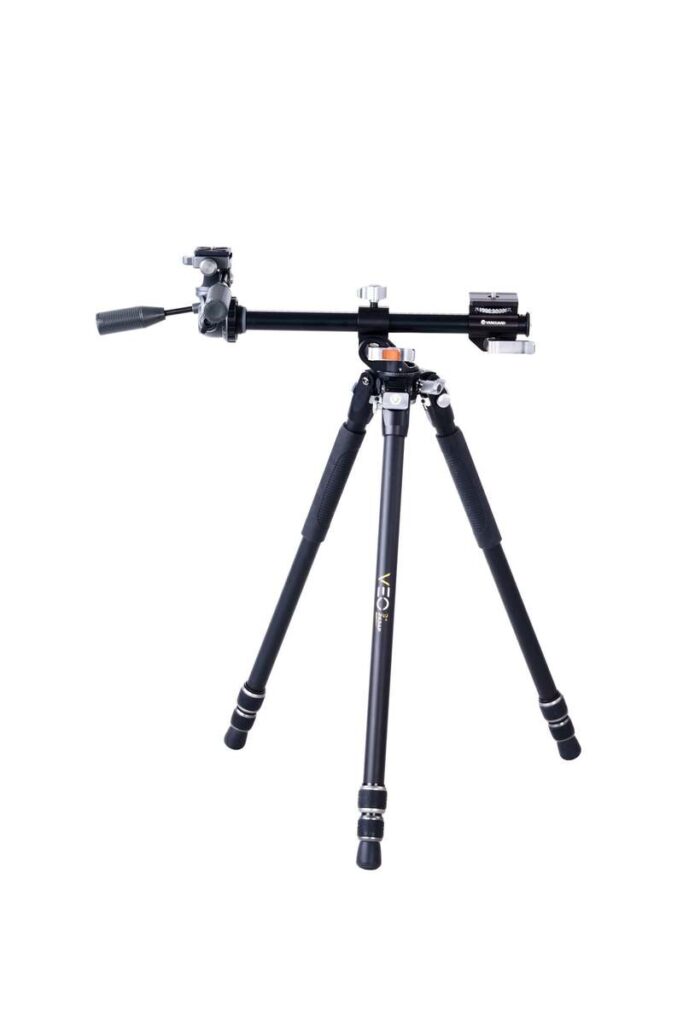 Vanguard Veo 3+ 263AP – Trípode de aluminio, rótula de 3 vías y columna central multiángulo