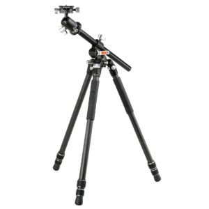 Vanguard Veo 3+ 263CB160S – Trípode de fibra de carbono, rótula de bola y columna central multiángulo