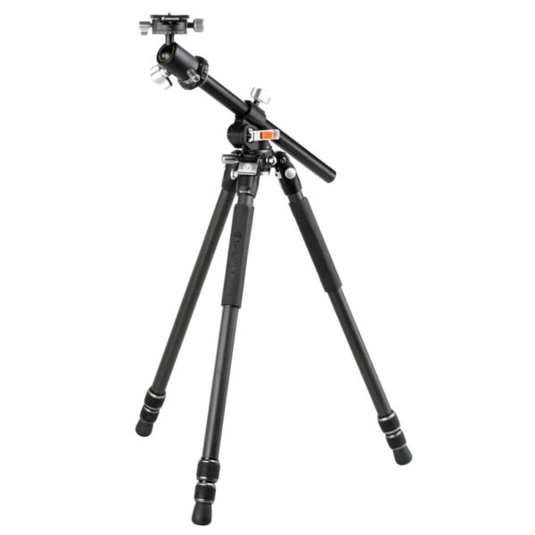 Vanguard Veo 3+ 263CB160S – Trípode de fibra de carbono, rótula de bola y columna central multiángulo