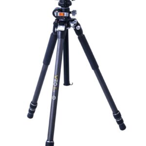 Vanguard Veo 3+ 263CB – Trípode de fibra de carbono, rótula de bola y columna central multiángulo