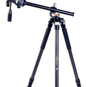 Vanguard Veo 3+ 263CP – Trípode de fibra de carbono, rótula de 3 vías y columna central multiángulo