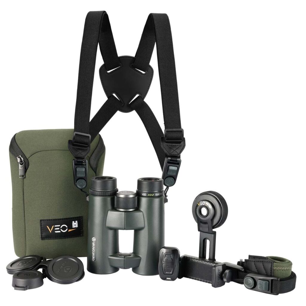 Vanguard Veo HD2 1042BDL – Kit de Prismáticos ED 10×42