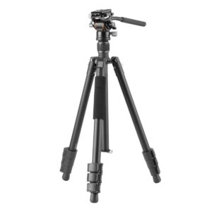 Vanguard Vesta GO 234AV10 – Trípode de viaje de aluminio, rótula de vídeo
