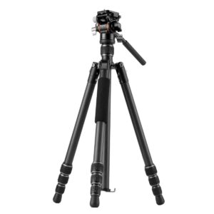 Vanguard Vesta GO 234CV10 – Trípode de viaje de carbono, rótula de vídeo