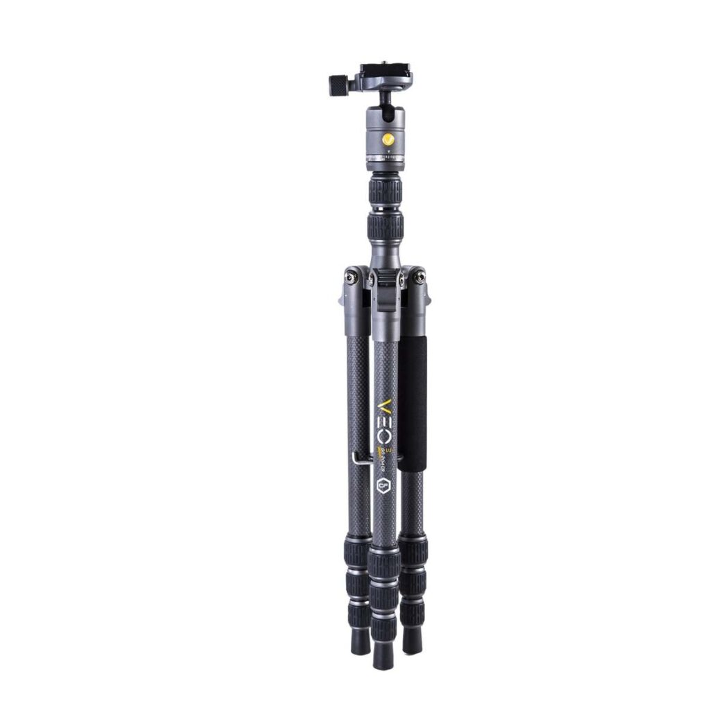 Vanguard Veo 3GO 204CB – Trípode de viaje de carbono, rótula de bola