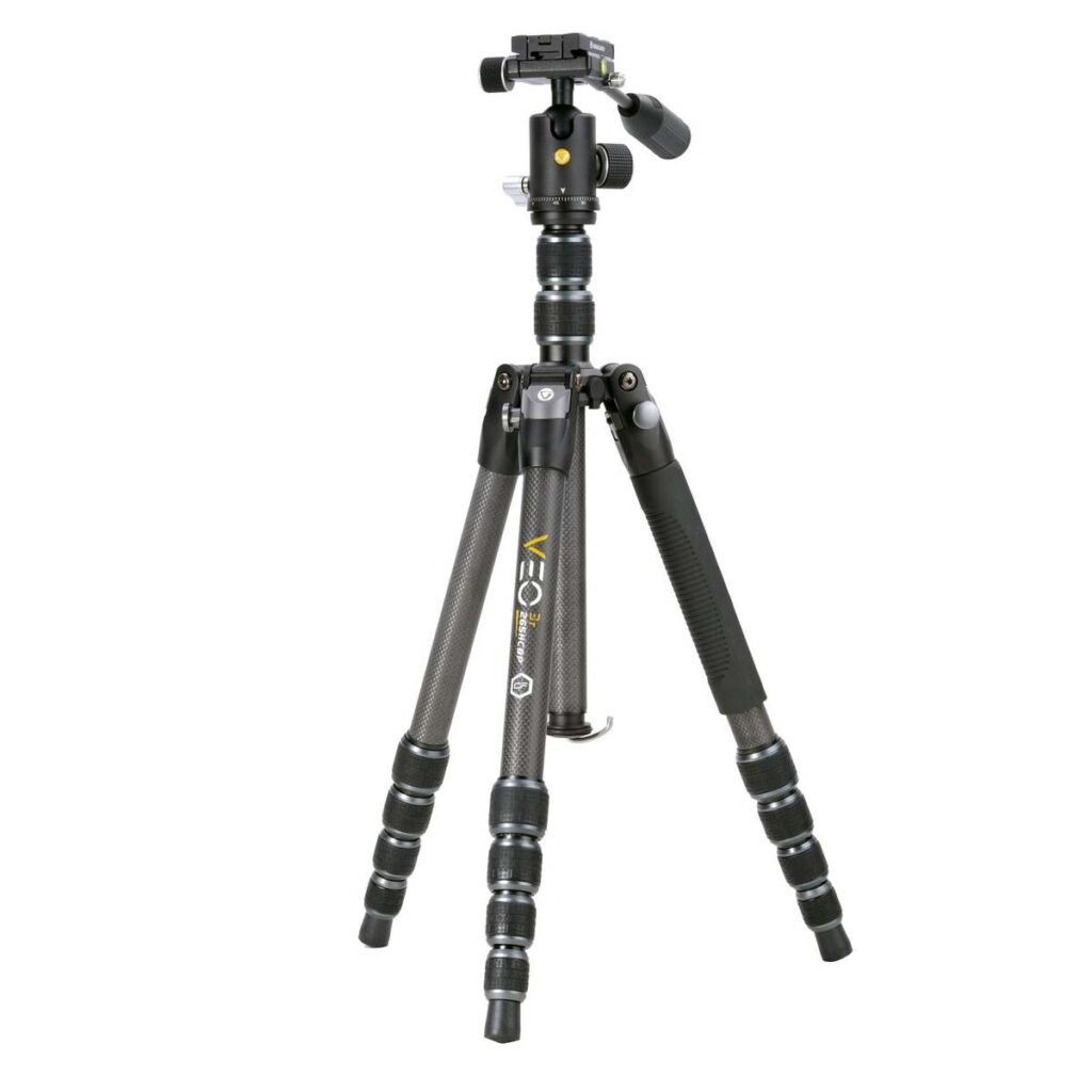 Vanguard Veo 3T 265HCBP – Trípode de viaje de carbono, rótula de bola