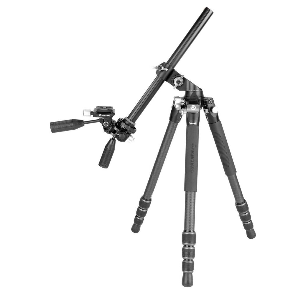 Vanguard Veo 3T+ 264CPS – Trípode de fibra de carbono, rótula de 3 vías y columna descentrable