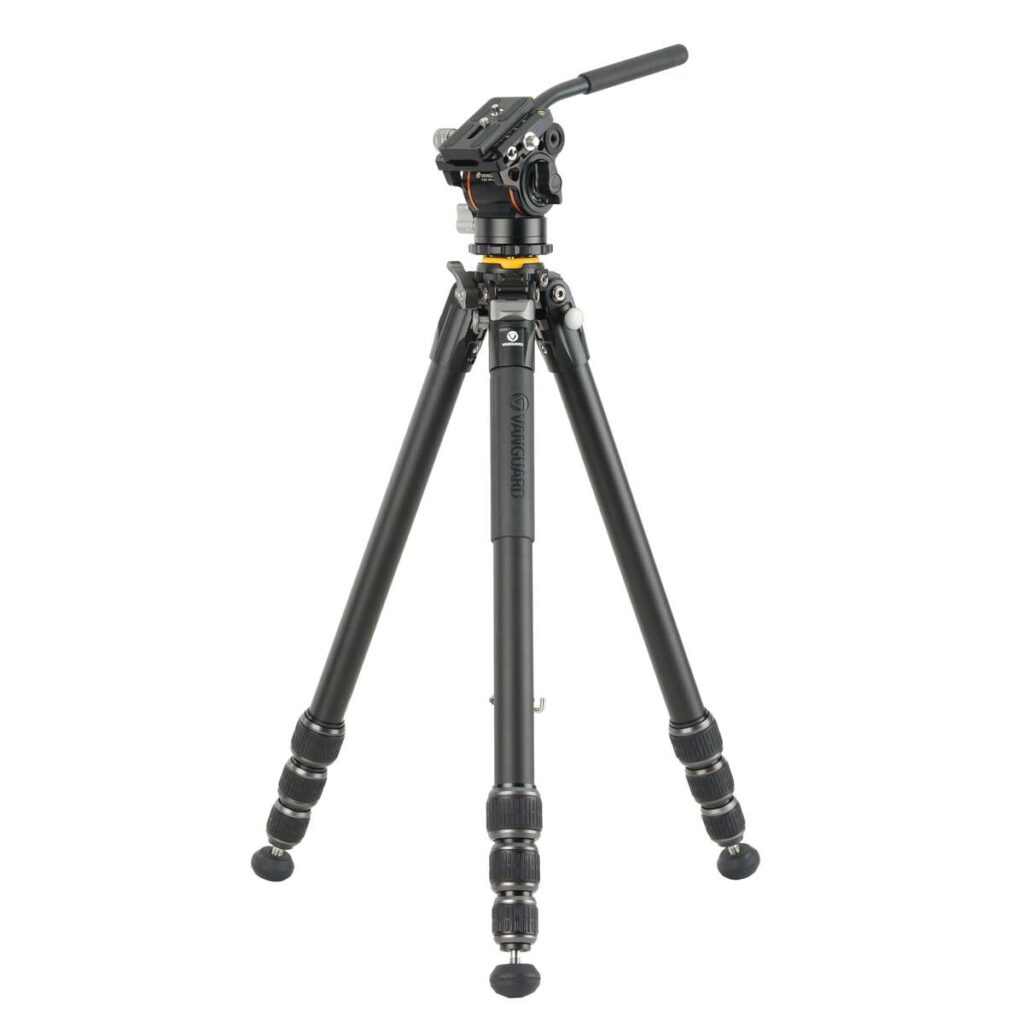 Vanguard Veo 5 264AV14 – Trípode de vídeo de aluminio, rótula Veo PV-14