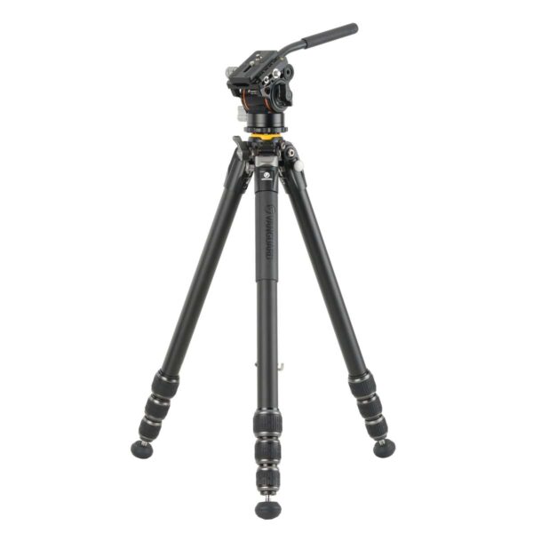 Vanguard Veo 5 264AV14 – Trípode de vídeo de aluminio, rótula Veo PV-14