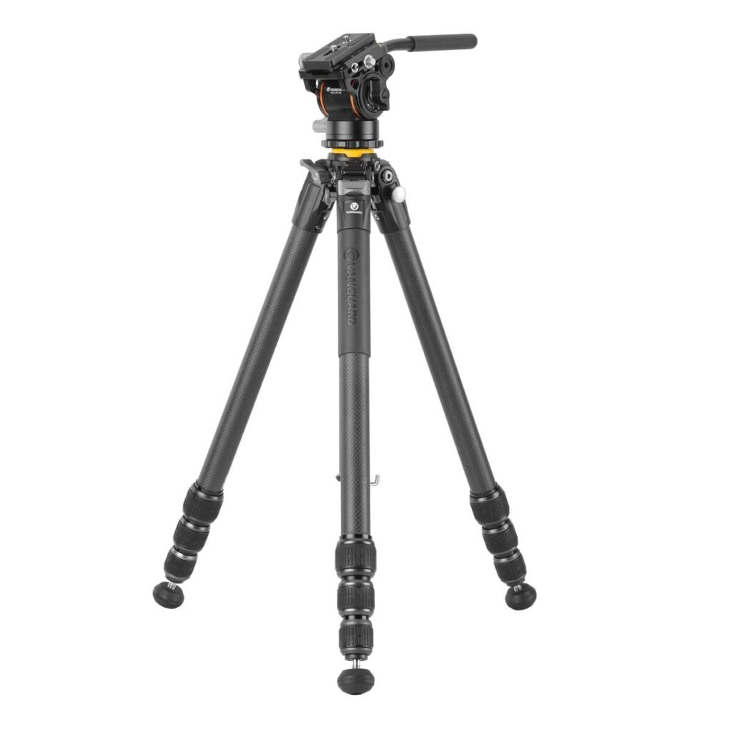 Vanguard Veo 5 264CV14 – Trípode de vídeo de carbono, rótula Veo PV-14