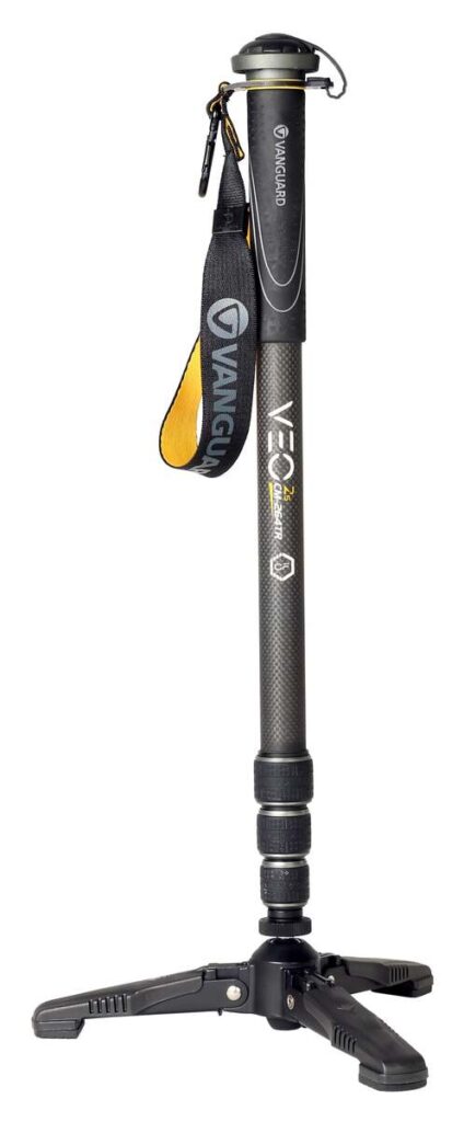 Vanguard Veo 2S CM-264TR – Monopie de carbono con pie retráctil