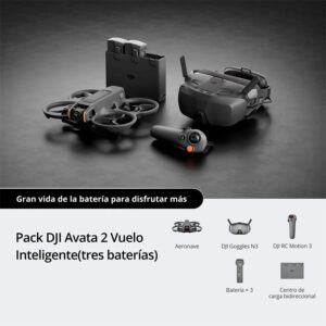 DJI AVATA 2 FLY Smart Combo con 3 baterías