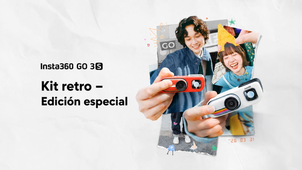 El kit retro «Insta360 GO 3S» transforma tu cámara de acción en una cámara de cine.