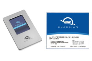 OWC Guardian: Una unidad SSD portátil con pantalla táctil y soporte para cifrado de hardware.